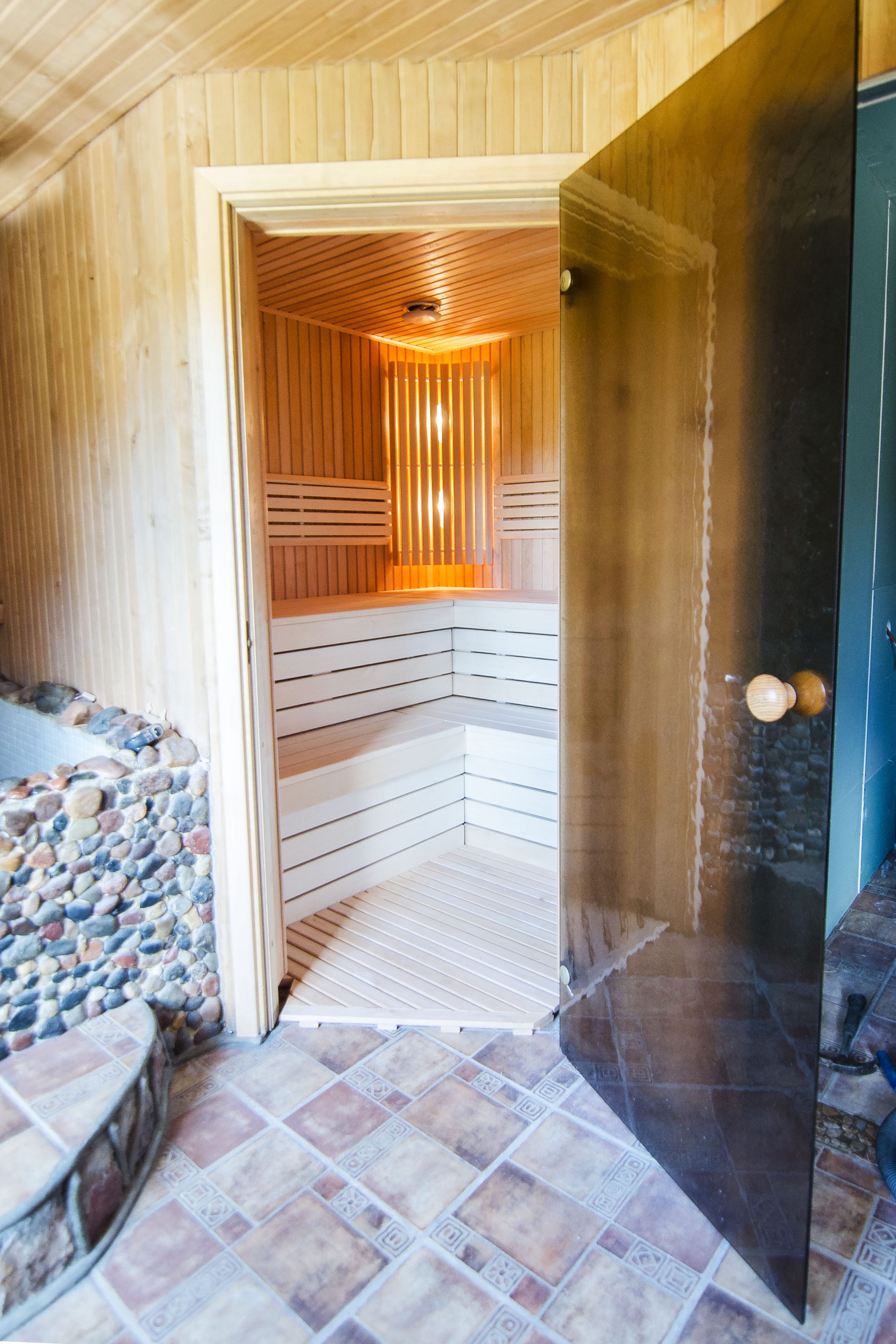 Sauna mit Dampffunktion