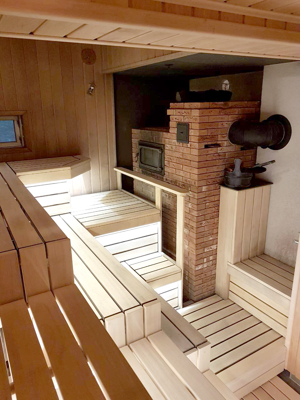 Renovierung des Dampfbades in "Vyšnių dvaras"